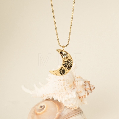 304 Stainless Steel Enamel Evil Eye Pendant Necklaces for Women WGBA65F-02-1