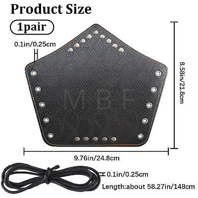 Adjustable Imitation Leather Cord Bracelet AJEW-WH0342-91A-1