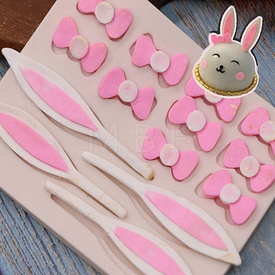 Food Grade Bunny Theme Silicone Molds DIY-L015-22A-1