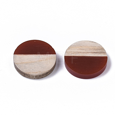 Resin & Wood Cabochons X-RESI-R425-05-1