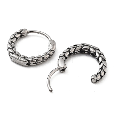 316 Surgical Stainless Steel Hoop Earrings for Women and Men EJEW-D096-15F-AS-1