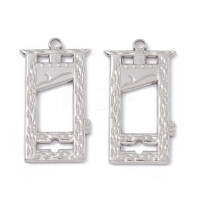 Non-Tarnish 304 Stainless Steel Pendants STAS-B031-10P-1