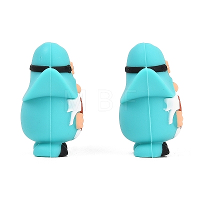 Cowboy Theme Silicone Focal Beads SIL-G014-01D-1