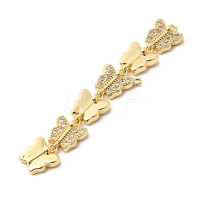 Brass Micro Pave Cubic Zirconia Big Pendants KK-C164-01E-G-1