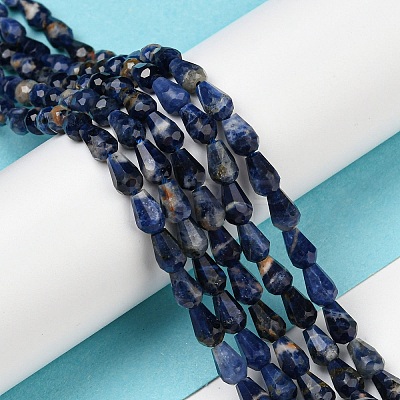 Natural Sodalite Beads Strands G-C080-B05-01A-1