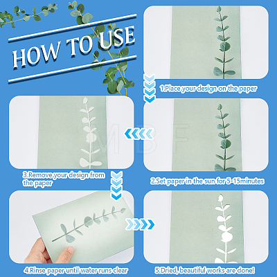 A6 Sun Sensitive Printing Paper DIY-WH0028-49B-1