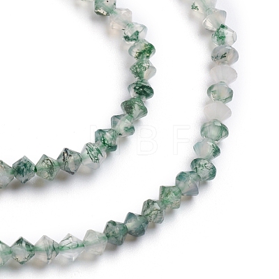Natural Moss Agate Beads Strands G-E560-E04-4mm-1