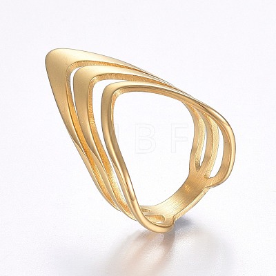 Hollow 304 Stainless Steel Wide Band Finger Rings RJEW-H126-52G-16mm-1