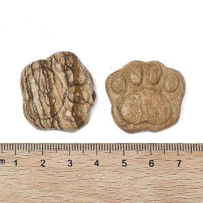 Natural Picture Jasper Carved Cabochons G-I395-A01-1