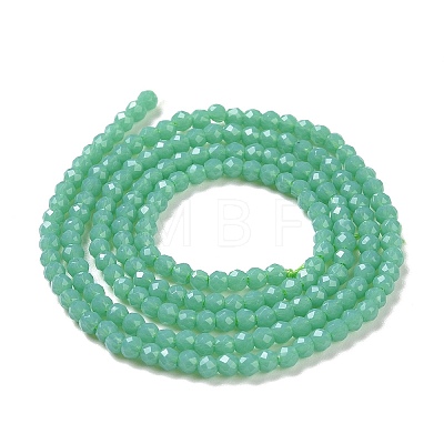 Glass Imitation Jade Beads Strands GLAA-H021-02-07-1