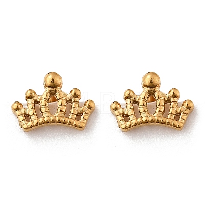 304 Stainless Steel Stud Earrings STAS-E502-04G-01-1