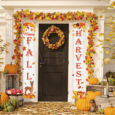 Hanging Polyester Sign for Home Office Front Door Porch Welcome Decorations HJEW-WH0011-20E-1