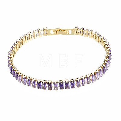 Cubic Zirconia Classic Tennis Bracelet ZIRC-S067-073E-NF-1