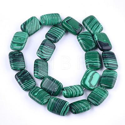 Synthetic Malachite Beads Strands G-T121-11-1