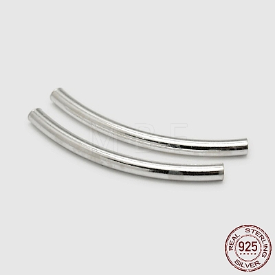 Tube 925 Sterling Silver Beads X-STER-O021-03-30x3mm-1