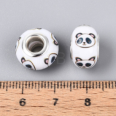 Opaque Resin European Beads RPDL-T004-01D-1