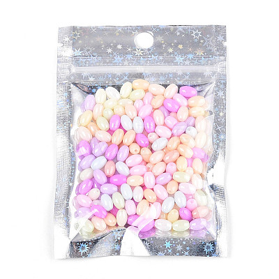 Glitter Holographic Star Plastic Packaging Yin-yang Resealable Bags OPP-N002-02I-1