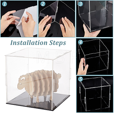 Transparent Acrylic Display Boxes AJEW-WH0282-69A-1