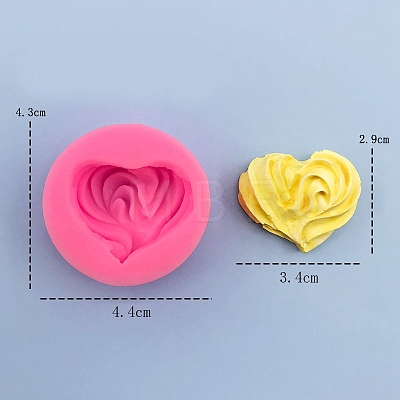 Heart Cookies DIY Food Grade Silicone Fondant Molds PW-WG98490-01-1