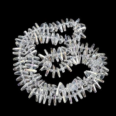 Electroplate Glass Beads Strands GLAA-K061-04A-AB01-1
