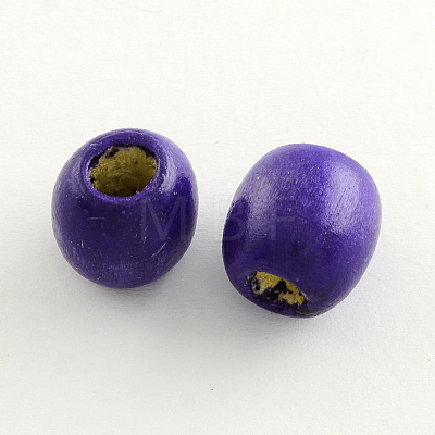 Dyed Natural Maple Wood Beads WOOD-Q007-16mm-05-LF-1