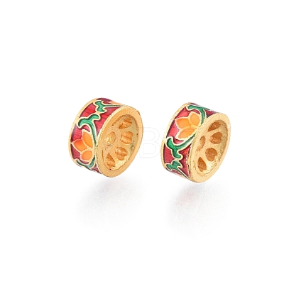 Alloy Enamel Beads PALLOY-P285-02B-02-1