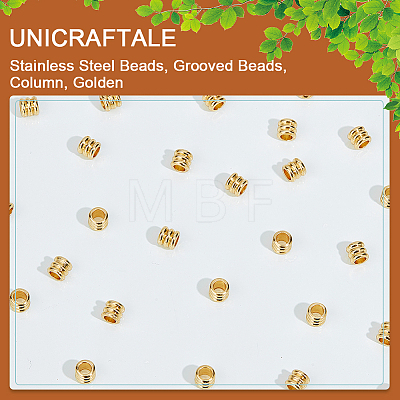 Unicraftale 100Pcs 201 Stainless Steel Beads STAS-UN0048-81-1