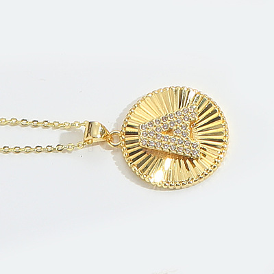 Brass Micro Pave Cubic Zirconia Necklaces FS-WG1D774-01-1