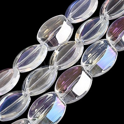 Electroplate Glass Beads Strands EGLA-Q134-02A-B06-1