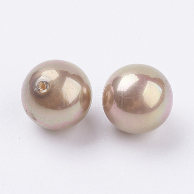 Shell Pearl Half Drilled Beads BSHE-G016-16mm-08-1