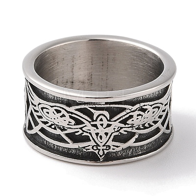 Viking Odins Raven Norse Wolf Finger Rings RJEW-U005-01AS-1