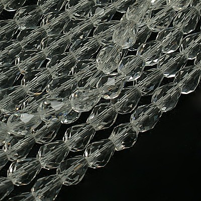 Glass Beads Strands EGLA-E010-10x15mm-09-1