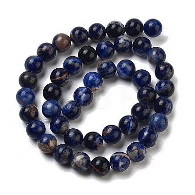 Natural South Africa Sodalite Beads Strands G-S259-35-8mm-1