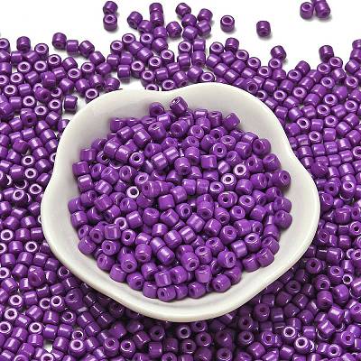 Baking Paint Pearlized Glass Seed Beads SEED-C001-04A-18-1