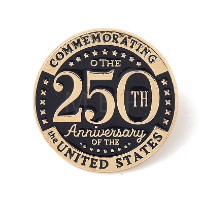 Alloy Enamel USA 250th Anniversary Commemorative Lapel Pin Backs LS-JEWB-B046-01E-G-1