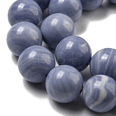 Synthetic Blue Lace Agate Beads Strands G-B071-F02-04-1