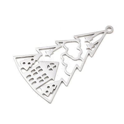 Christmas 201 Stainless Steel Pendants STAS-C156-01G-P-1