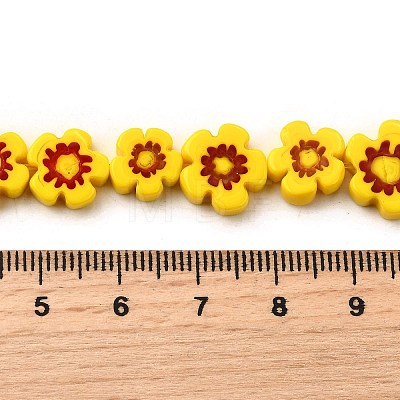 Handmade Millefiori Glass Bead Strands LAMP-J035-10mm-03-1