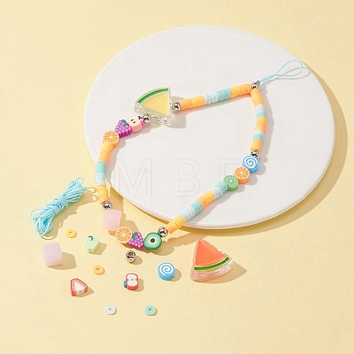 DIY Fruit Stretch Bracelet Making Kit DIY-FS0003-88-1