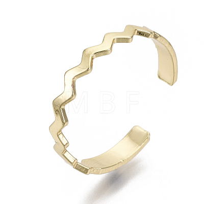 Brass Cuff Finger Rings RJEW-N030-005-NF-1