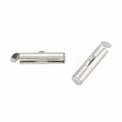 Iron Slide On End Clasp Tubes X-IFIN-R212-1.6cm-P-1