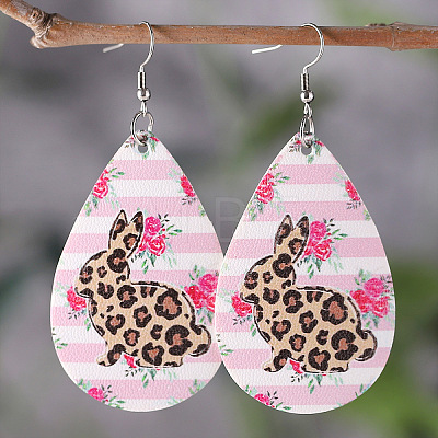 Imitation Leather Dangle Earrings FS-WGAAB7F-03-1
