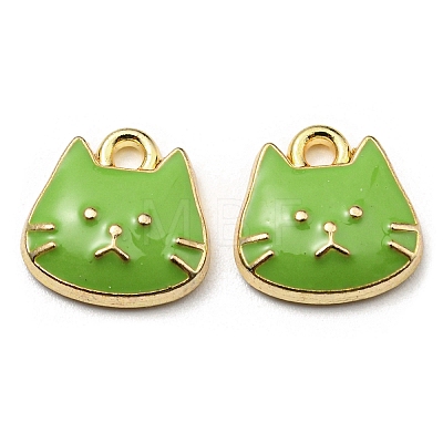 Golden Plated Alloy Charms ENAM-L042-01G-07-1