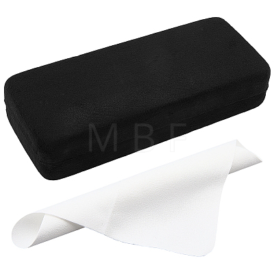 1Pc Rectangle Iron & Velvet Eyeglass Cases AJEW-CN0007-35B-1