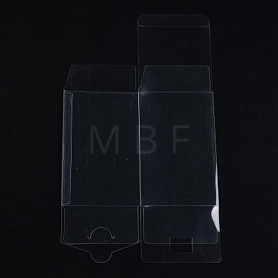 Rectangle Transparent Plastic PVC Box Gift Packaging CON-F013-01I-1