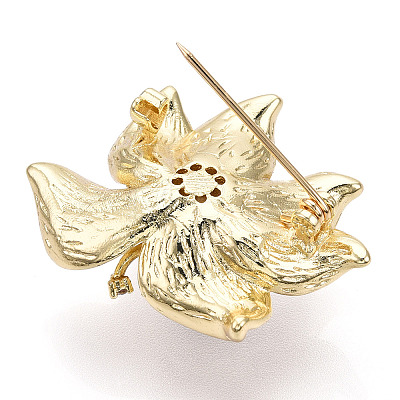 Natural Pearl Flower Brooches for Women JEWB-N001-15G-1