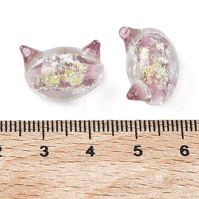 Handmade Foil Lampwork Beads FOIL-Z002-01A-1
