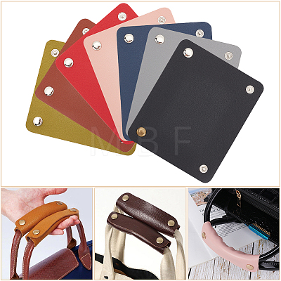 WADORN 14pcs 7 Colors Imitation Leather Luggage Handle Wrap for Suitcases AJEW-WR0001-77-1