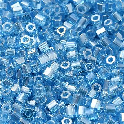 Transparent Colours Luster Glass Seed Beads SEED-S042-20B-05-1