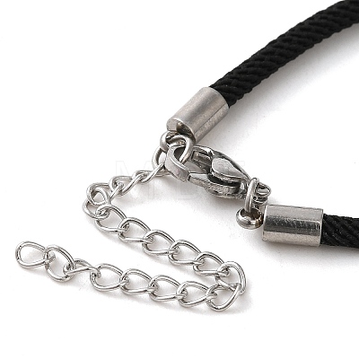 Milan Cord & 304 Stainless Steel Bracelets Making MAK-H004-01A-P01-1